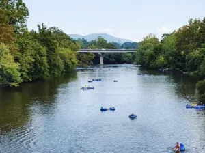 Asheville River Kayak Tubing Riverbar